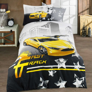 Спално бельо от поплин, 100% памук, за единично легло, Hobby Home, 3 части, HB1-35