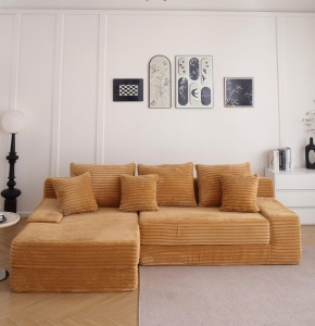 Ъглов Диван Soft Lounge от HD Мемори Пяна, 270х170х70 см. (наличен в 5 цвята)