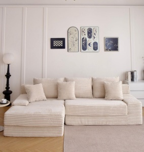 Vedere frontala coltar soft lounge din spuma cu memorie high density