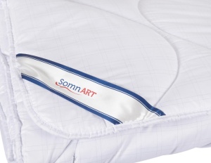 Pilota matlasata Somnart, 180x210 cm, microfibra cu fibre de carbon, umplutura usoara 120 gsm, pentru vara - Img 10