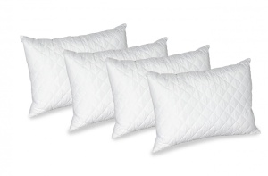 Комплект от 4 възглавници White, микрофибър, 50х70 см.