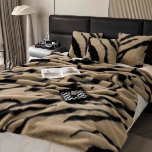 Луксозно одеяло Jo-Jo Home, тип кожа от Норка + 2 калъфки, 200x230 см, с цип, PBN-03 - Img 2
