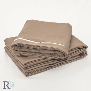 Плик за олекотена завивка Роксима Дрийм (мока), Памучен сатен, 100% памук