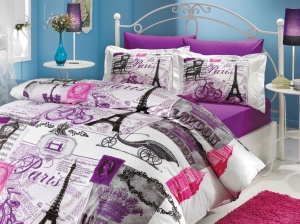 Спално бельо от поплин, 100% памук, за двойно легло, Hobby Home, 4 части, HBP-31 – продуктова снимка от продуктовата галерия