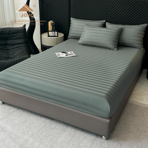 Спален комплект Damasc Deluxe от 100% памук, 6 части, маслиненозелен, JoJo Home, DMB-02 – продуктова снимка за продуктовата галерия