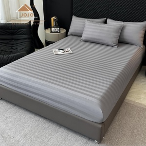 Спален комплект Damasc Deluxe от 100% памук, 6 части, сив, JoJo Home, DMB-07 – продуктова снимка за продуктовата галерия