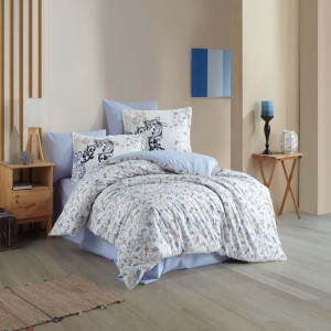 Спално бельо от поплин памук Hobby Home, 100% памук, за двойно легло, 4 части, 1031-9-1-13