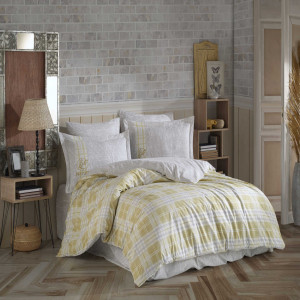 Спално бельо от поплин, 100% памук, за двойно легло, Hobby Home, 4 части, 1041-1-2-5