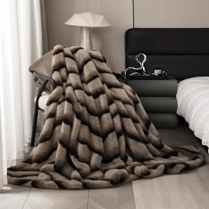 Луксозно одеяло Jo-Jo Home, тип кожа от Норка + 2 калъфки, 200x230 см, с цип, PBN-04 – продуктова снимка каталожна визуализация