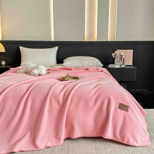 Одеяло JoJo Home с ефект на кашмир, 200x230 см, розово, с чанта, pcsh-07 - Img 2