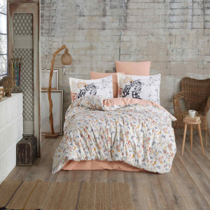 Спално бельо от поплин памук Hobby Home, 100% памук, за двойно легло, 4 части, 1031-9-1-6