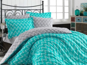 Спално бельо от поплин, 100% памук, за двойно легло, Hobby Home, 4 части, HBP-38