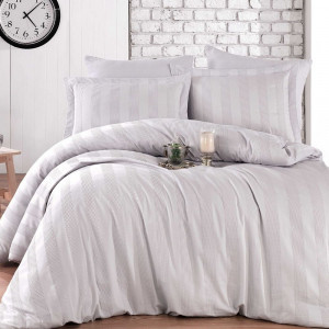 Луксозно спално бельо от Памучен сатен Deluxe, за двойно легло, Hobby Home, 6 части, HBS-46 - Img 1