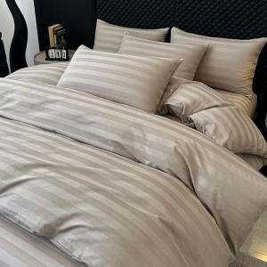 Спален комплект Damasc Deluxe от 100% памук, 6 части, бежов, JoJo Home, DMB-08 – продуктова снимка за продуктовата галерия