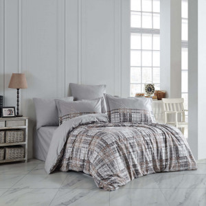 Спално бельо от поплин памук Hobby Home, 100% памук, за двойно легло, 4 части, 1031-9-1-2