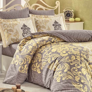 Спално бельо от поплин, 100% памук, за двойно легло, Hobby Home, 4 части, HBP-95