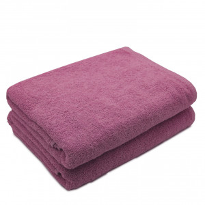 Set 2 prosoape de corp bumbac 100%, 600gsm, Somnart, 70x140cm, roz - Img 2