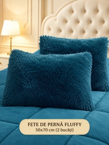 Пухкава олекотена завивка Fluffy 200×230 см с 2 калъфки, 3 части, петроленосин – Johnny Home FA-02 - Img 3