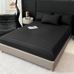 Спален комплект Damasc Deluxe от 100% памук, 6 части, черен, JoJo Home, DMB-10 – продуктова снимка от продуктовата галерия