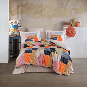 Спално бельо от поплин памук Hobby Home, 100% памук, за двойно легло, 4 части, 1031-9-1-24