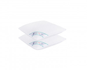 SET 2 Perne Medicinale Hipoalergenice Somnart 40x40cm, HypoallergenicMed, 100% fibra poliester, lavabile la 95 de grade, fermitate medie spre tare - Img 2