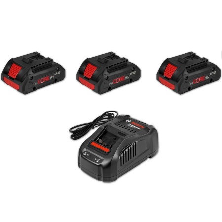 Set baterija 3X ProCore 18V 4.0 Ah + GAL 1880 punjač BOSCH