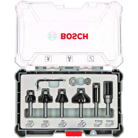 Frezeri - glodala za drvo set Trim&Edging 6kom. 6mm BOSCH