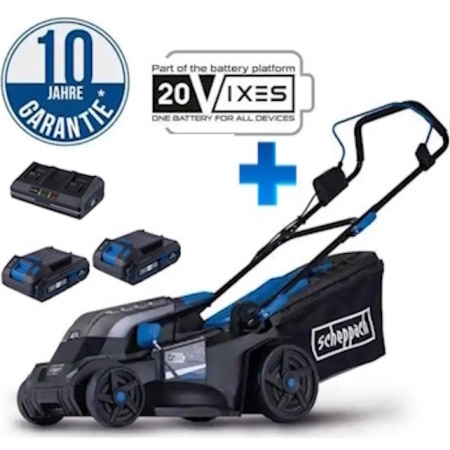 Akumulatorska kosilica Brushless IXES BC-MP380-X + set dupli punjač 2.4A i 2 x baterija 4.0Ah Scheppach