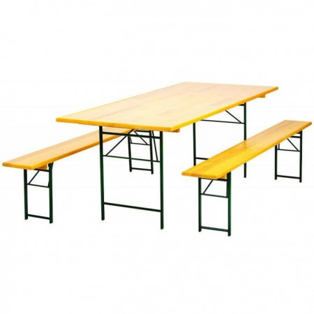 Baštenski set STOUT- sto + 2 klupe 220 x 80