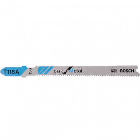 List za ubodnu testeru T 118 A Basic za metal 3kom. BOSCH