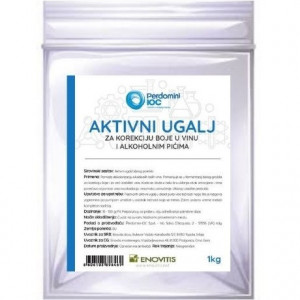 Aktivni ugalj za korekciju boje u vinu i rakiji 1kg Perdomini IOC