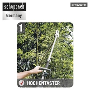 Benzinski multifunkcionalni alat 4u1 1.8KS MFH5200-4P Scheppach - Img 2