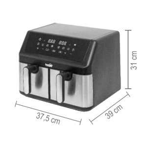 Dupla friteza na vruć vazduh - Air Fryer 2x4.5L 2000W HOME - Img 5