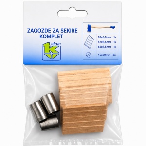Klinovi i kajle za držalje sekire 6kom. MUTA