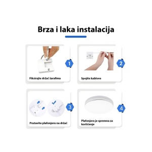 LED plafonjera 36W dnevno svetlo PROSTO - Img 4