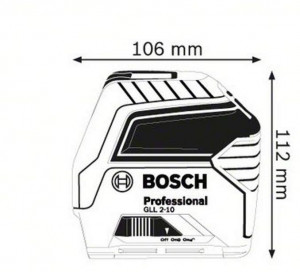 Linijski laser za ukršene linije 10m za obeležavanje GLL 2-10 BOSCH - Img 3