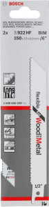 List univerzalne - recipro testere S 922 HF Flexible za drvo i metal 5kom. BOSCH - Img 2