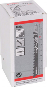 List za ubodnu testeru T 111 C Basic za drvo 100kom. BOSCH - Img 2