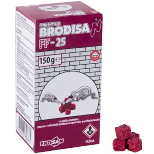 Mamac za miševe i pacove kocka PF 25 300g. BRODISAN