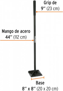 Nabijač za zemlju 20x20cm TRUPER - Img 2
