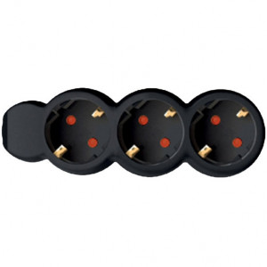 Produžni kabel - razvodnik 3 utičnice 3x1mm2 - 1.5m HOME