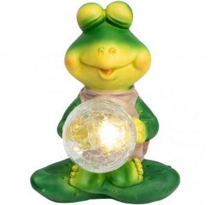 Solarna baštenska lampa - žaba HOME - Img 1