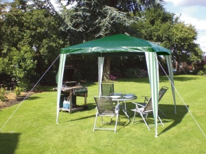 Tenda - paviljon sklopivi 3x3m - zeleni GardenLine - Img 2