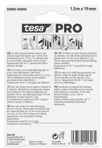 Traka dvostrano lepljiva providna PRO 19mm - 5m TESA - Img 3