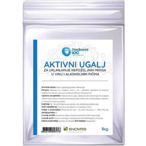 Aktivni ugalj za uklanjanje nepoželjnih mirisa u vinu i rakiji 1kg Perdomini IOC