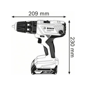 Akumulatorska vibraciona bušilica - odvijač GSB 18V-21 Solo BOSCH - Img 2
