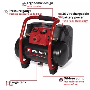Akumulatorski kompresor TE-AC 36/150 Li OF-Solo EINHELL - Img 2