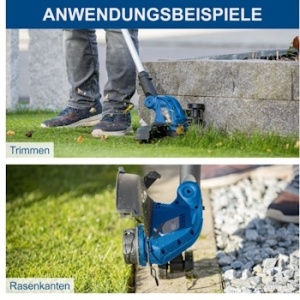 Akumulatorski trimer za travu IXES Solo C-LT300-X + set punjač 2.4A i baterija 2.0Ah Scheppach - Img 3