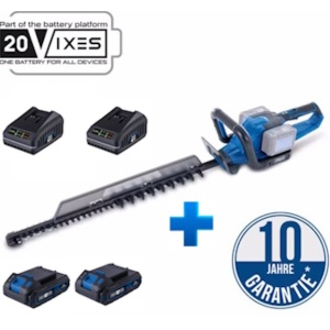 Akumulatorski trimer za žbunje i živicu Brushless IXES BC-HT720-X + set 2x punjač 2.4A i 2 x baterija 4.0Ah Scheppach - Img 1