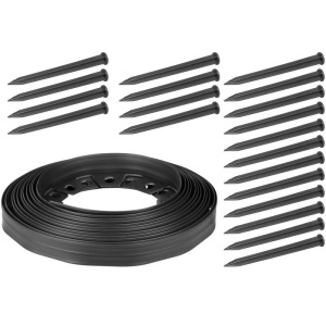 Graničnik za travnjak - crni 40mm x 10m STREND PRO